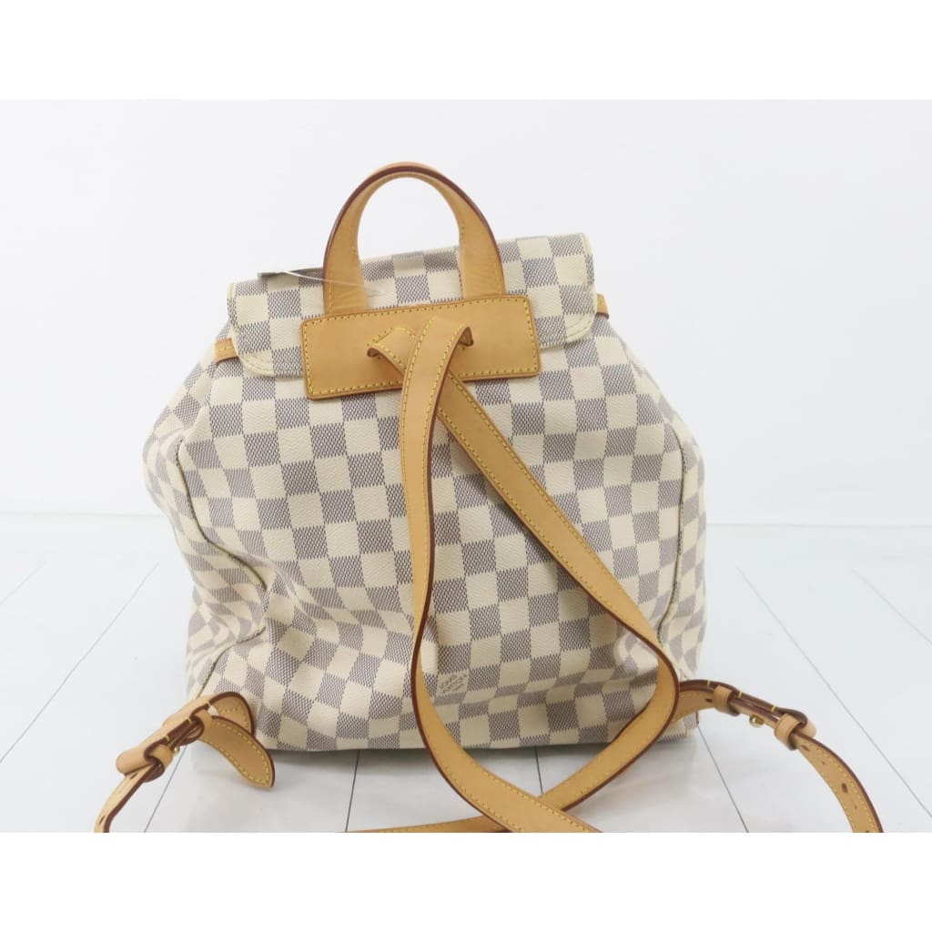 Louis Vuitton Damier Azur Speron Backpack - white / Leather / backpack
