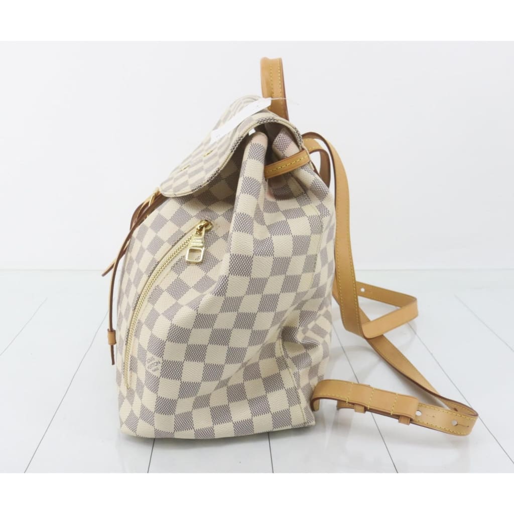 Louis Vuitton Damier Azur Speron Backpack - white / Leather / backpack