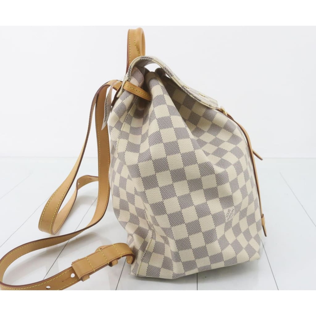 Louis Vuitton Damier Azur Speron Backpack - white / Leather / backpack
