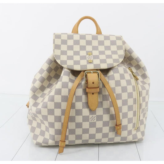Louis Vuitton Damier Azur Speron Backpack - white / Leather / backpack