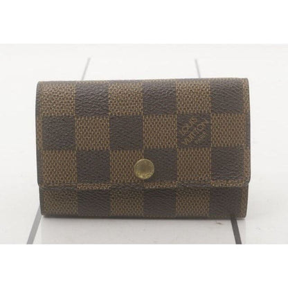 Louis Vuitton Damier Ebene 6 Key Case - brown / Coated Canvas / key case