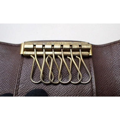 Louis Vuitton Damier Ebene 6 Key Case - brown / Coated Canvas / key case