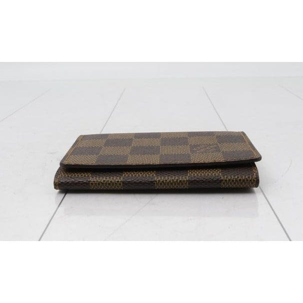 Louis Vuitton Damier Ebene Bifold Card Holder - brown / Coated Canvas / card holder