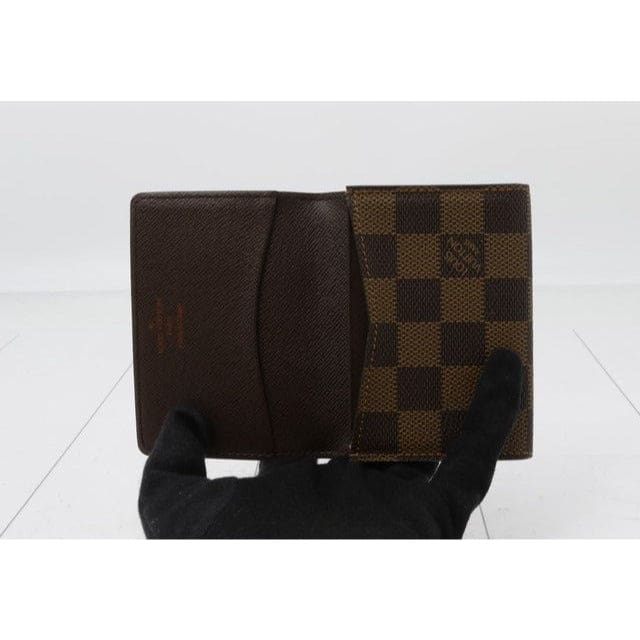 Louis Vuitton Damier Ebene Bifold Card Holder - brown / Coated Canvas / card holder