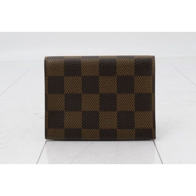 Louis Vuitton Damier Ebene Bifold Card Holder - brown / Coated Canvas / card holder