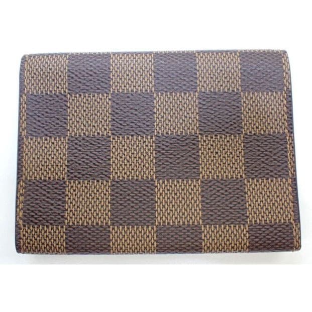 Louis Vuitton Damier Ebene Bifold Card Holder - brown / Coated Canvas / card holder
