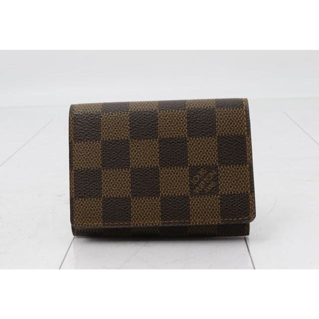 Louis Vuitton Damier Ebene Bifold Card Holder - brown / Coated Canvas / card holder