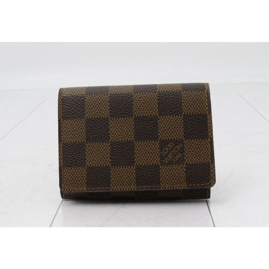 Louis Vuitton Damier Ebene Bifold Card Holder - brown / Coated Canvas / card holder