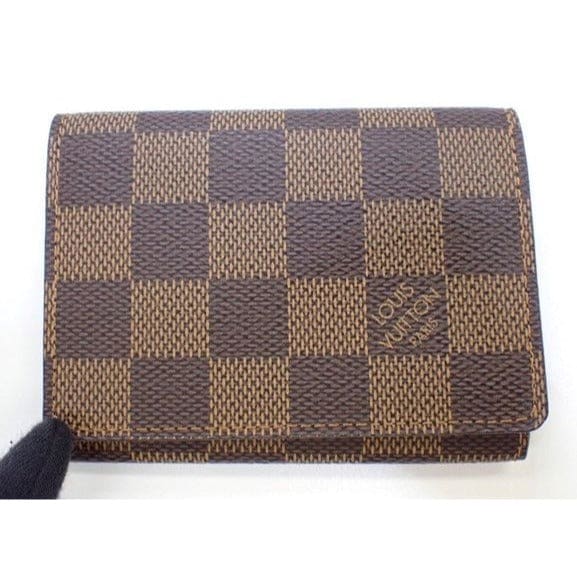Louis Vuitton Damier Ebene Bifold Card Holder - brown / Coated Canvas / card holder
