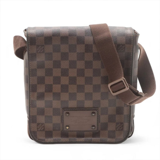 Louis Vuitton Damier Ebene Brooklyn PM Crossbody Bag - brown / Coated Canvas / Crossbody