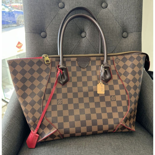 Louis Vuitton Damier Ebene Caissa MM Tote - MM / Brown / leather