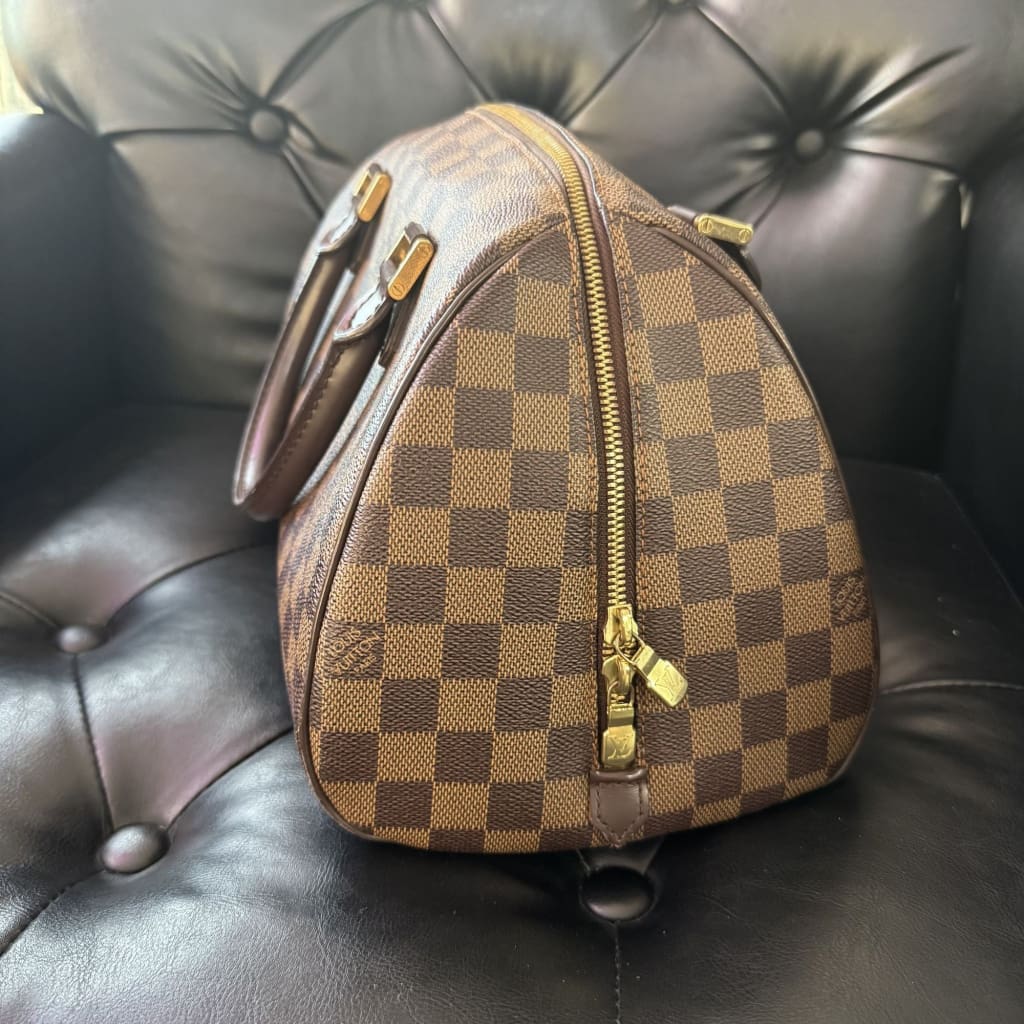 Louis Vuitton Damier Ebene Ribera MM - white / coated canvas / Shoulder Bag