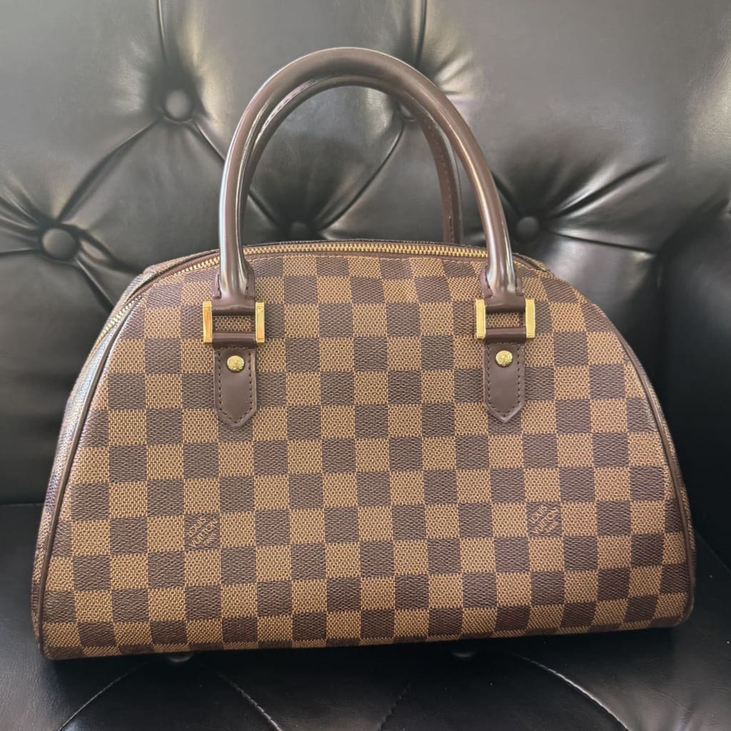 Louis Vuitton Damier Ebene Ribera MM - white / coated canvas / Shoulder Bag