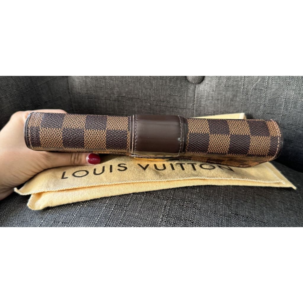 LOUIS VUITTON Damier Ebene Sistina Long Wallet - Long Wallet / Brown / Coated Canvas