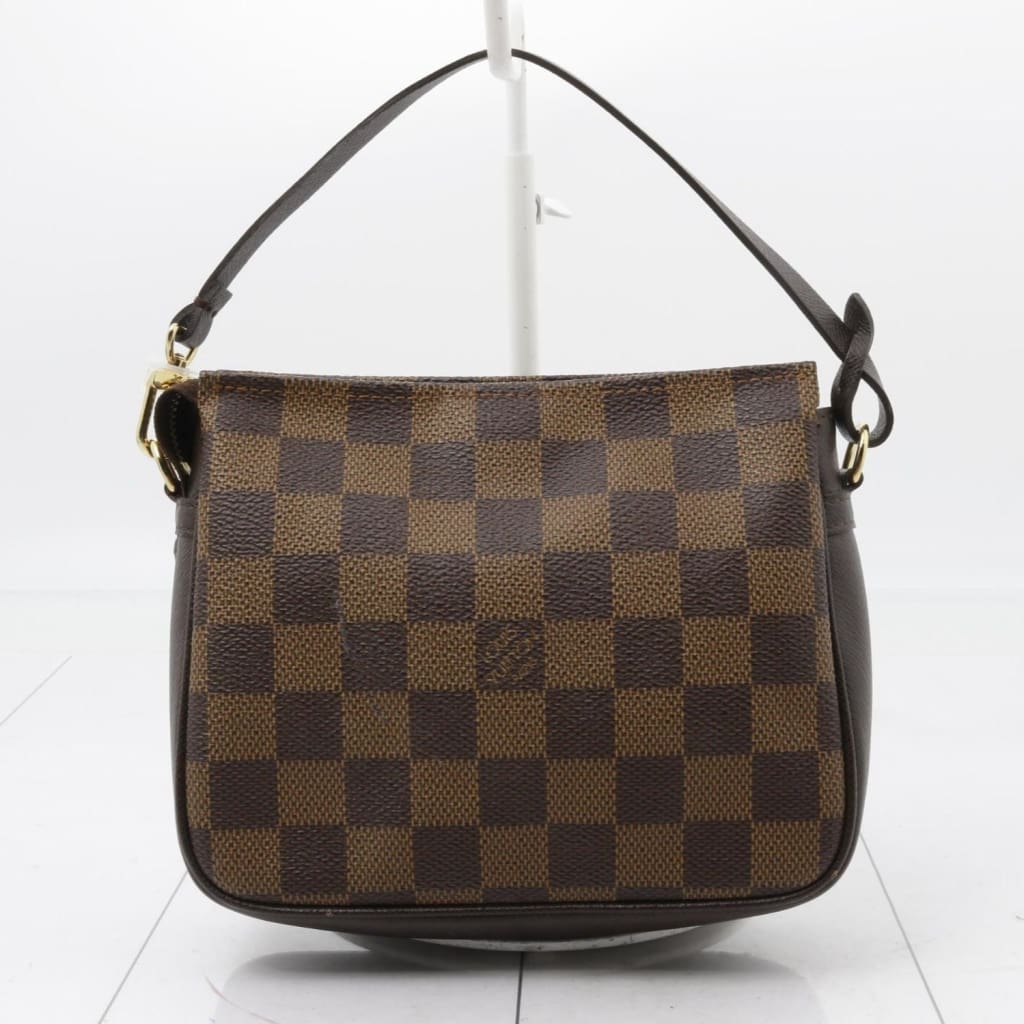 Louis Vuitton Damier Ebene Trousse Makeup Pouch - brown / coated canvas