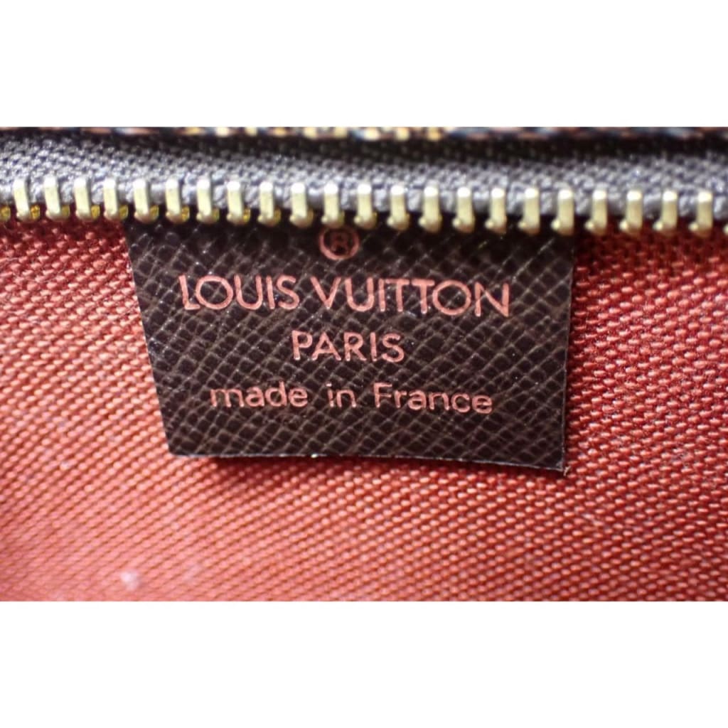 Louis Vuitton Damier Ebene Trousse Makeup Pouch - brown / coated canvas