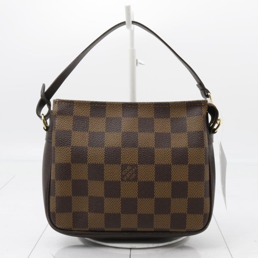 Louis Vuitton Damier Ebene Trousse Makeup Pouch - brown / coated canvas