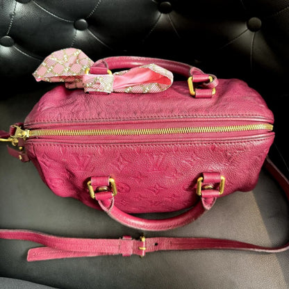 LOUIS VUITTON Empreinte Speedy 25 (MSRP $2700) - Small / Leather / Top Handle Bag