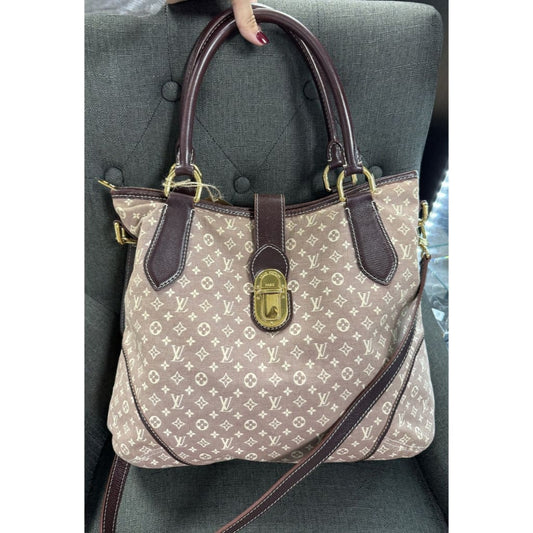 Louis Vuitton Idylle Elegie Sepia Mini Lin Bag (MSRP $2,650) - Medium / Leather / Top Handle Bag