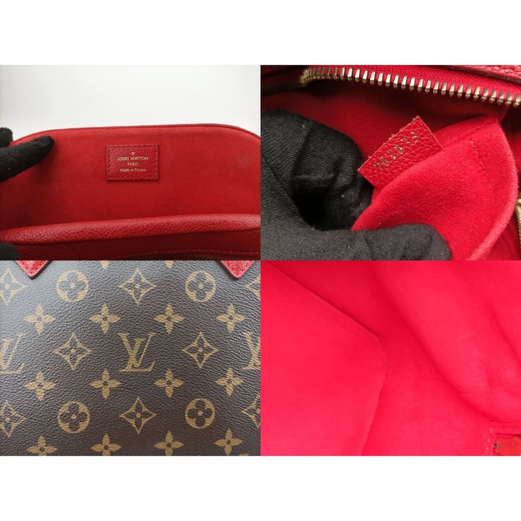 Louis Vuitton Monogram Alma Bag Into Bag Brown/Red - brown / Leather / top handle bag