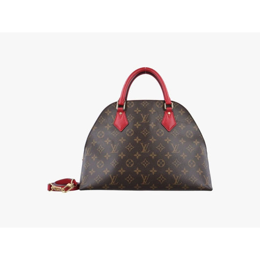 Louis Vuitton Monogram Alma Bag Into Bag Brown/Red - brown / Leather / top handle bag