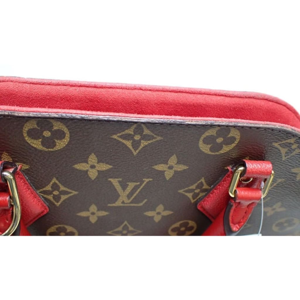 Louis Vuitton Monogram Alma Bag Into Bag Brown/Red - brown / Leather / top handle bag