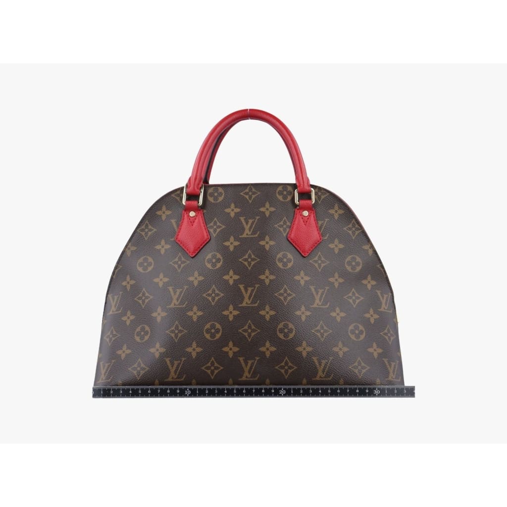 Louis Vuitton Monogram Alma Bag Into Bag Brown/Red - brown / Leather / top handle bag