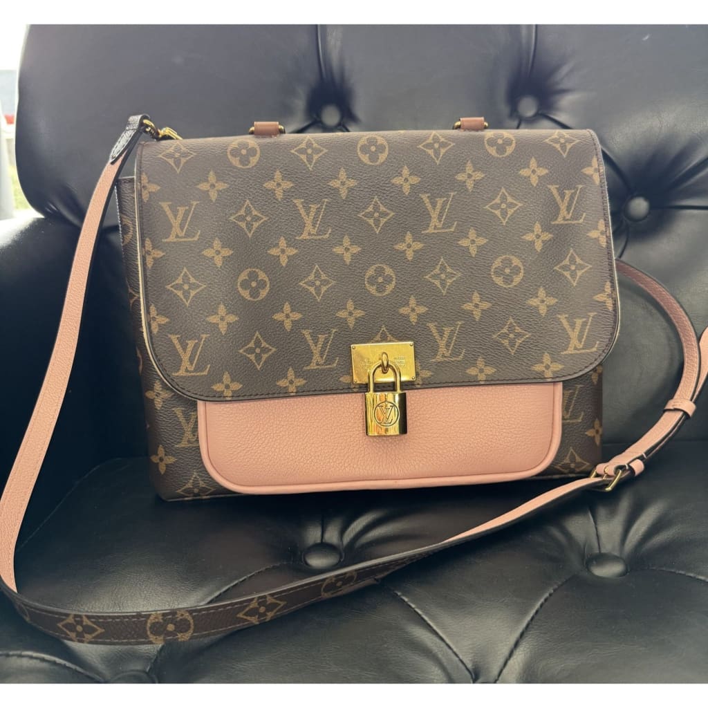 Louis Vuitton Monogram Canvas Marignan Messenger Bag Rose 2-Way (MSRP $2230) - brown / coated canvas / 2-way