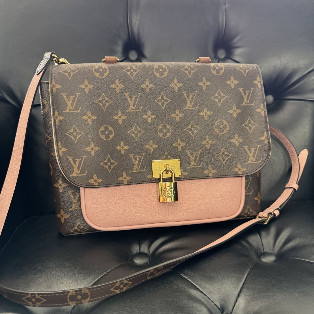 Louis Vuitton Monogram Canvas Marignan Messenger Bag Rose 2-Way (MSRP $2230) - brown / coated canvas / 2-way