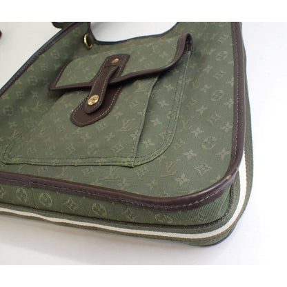 Louis Vuitton Monogram Mini Lin Canvas Buzzas Mary Kate Khaki Green Crossbody - green / canvas / crossbody