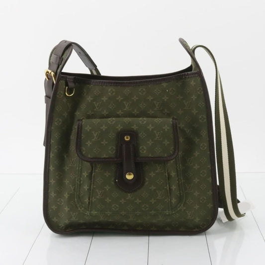 Louis Vuitton Monogram Mini Lin Canvas Buzzas Mary Kate Khaki Green Crossbody - green / canvas / crossbody