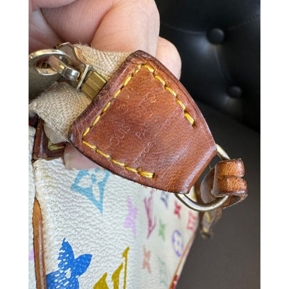 LOUIS VUITTON Monogram Murakami Multicolore Pochette Accessoires (MSRP $2500) - Material / Leather / Shoulder Bag