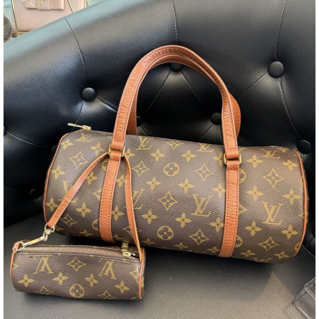 LOUIS VUITTON Monogram Papillon 30 w/ Mini Pouch - papillon 30 / Leather / Top Handle Bag