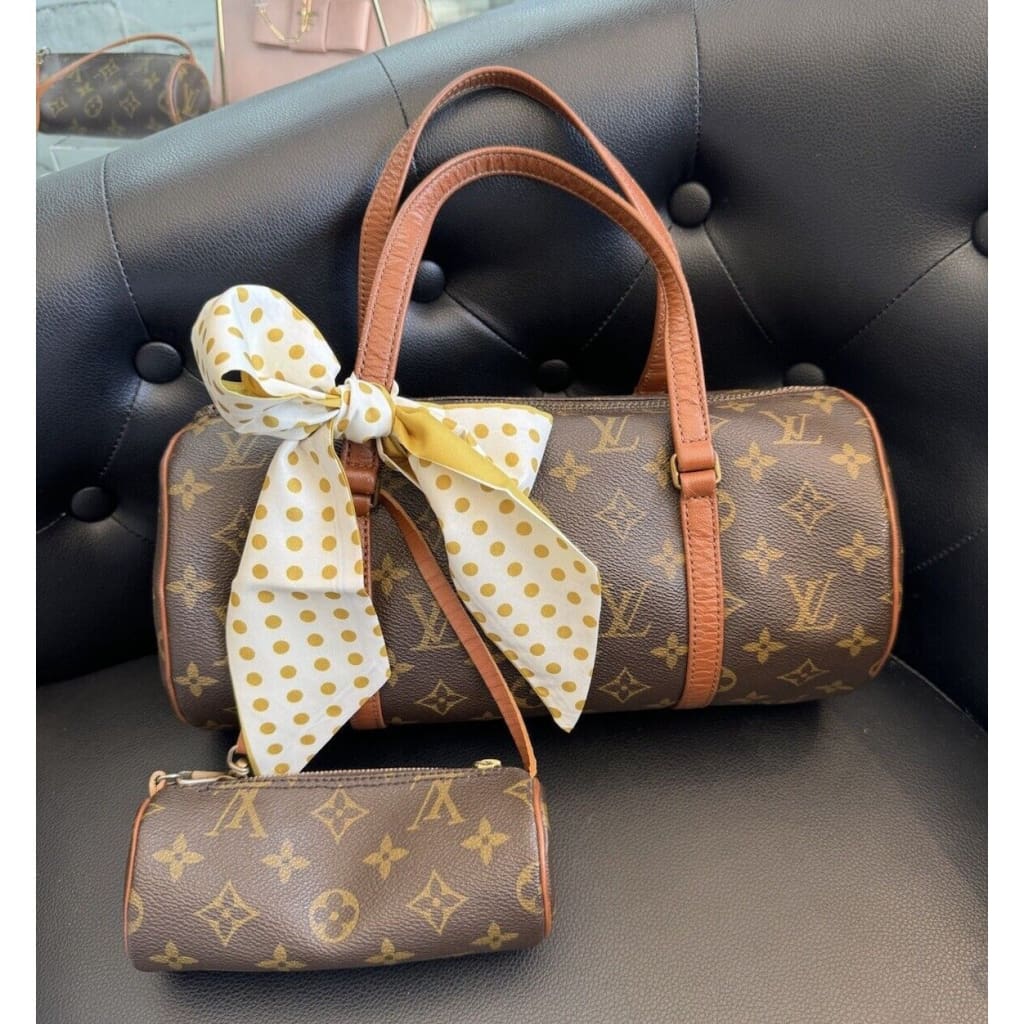 LOUIS VUITTON Monogram Papillon 30 w/ Mini Pouch - papillon 30 / Leather / Top Handle Bag