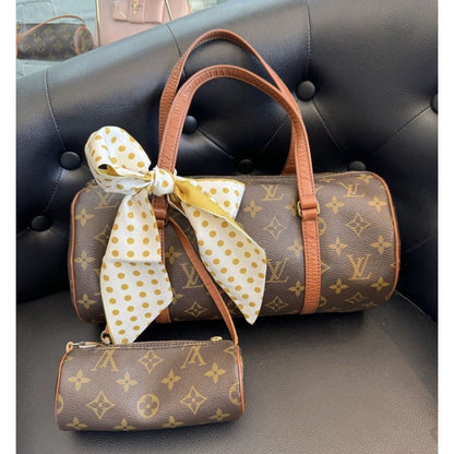 LOUIS VUITTON Monogram Papillon 30 w/ Mini Pouch - papillon 30 / Leather / Top Handle Bag