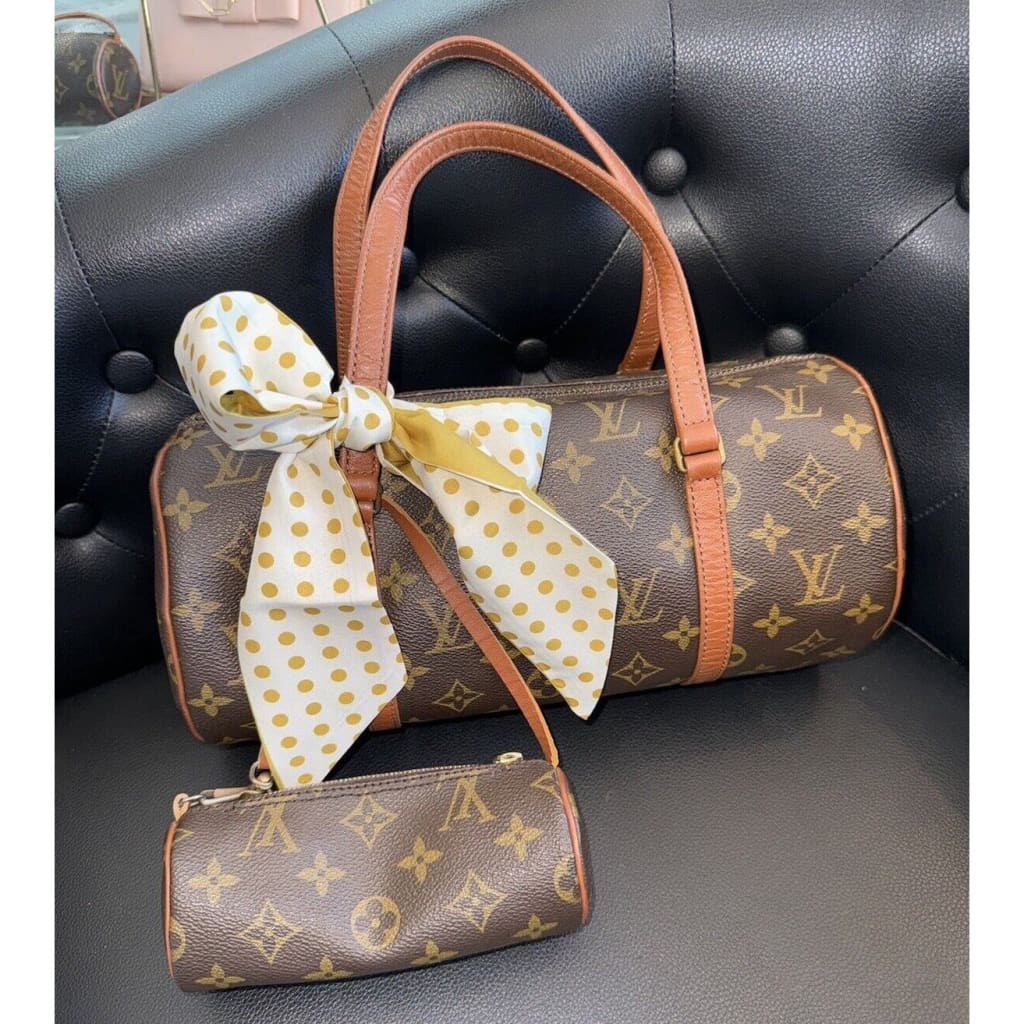 LOUIS VUITTON Monogram Papillon 30 w/ Mini Pouch - papillon 30 / Leather / Top Handle Bag