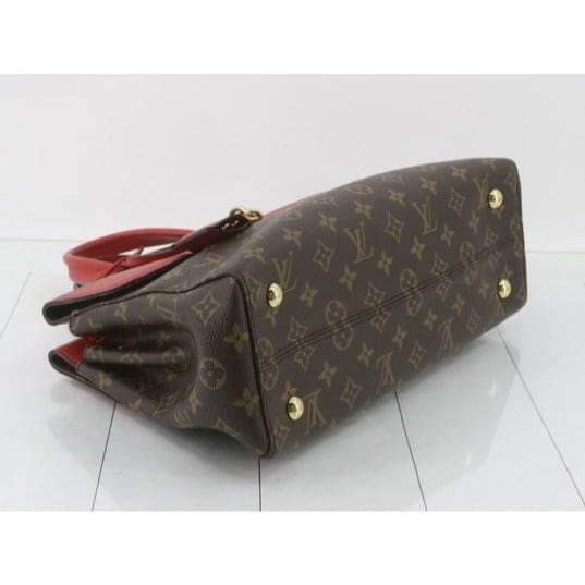 Louis Vuitton Monogram Red Venus Satchel with Crossbody Strap - brown / Coated Canvas / Shoulder Bag
