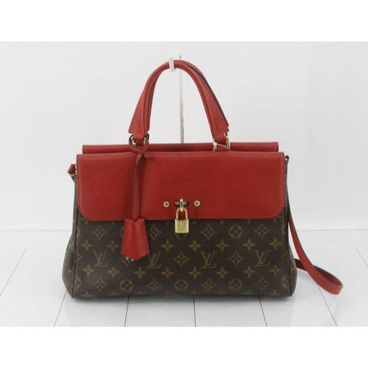 Louis Vuitton Monogram Red Venus Satchel with Crossbody Strap - brown / Coated Canvas / Shoulder Bag