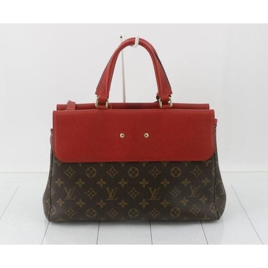 Louis Vuitton Monogram Red Venus Satchel with Crossbody Strap - brown / Coated Canvas / Shoulder Bag