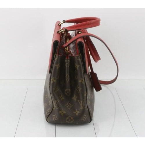 Louis Vuitton Monogram Red Venus Satchel with Crossbody Strap - brown / Coated Canvas / Shoulder Bag