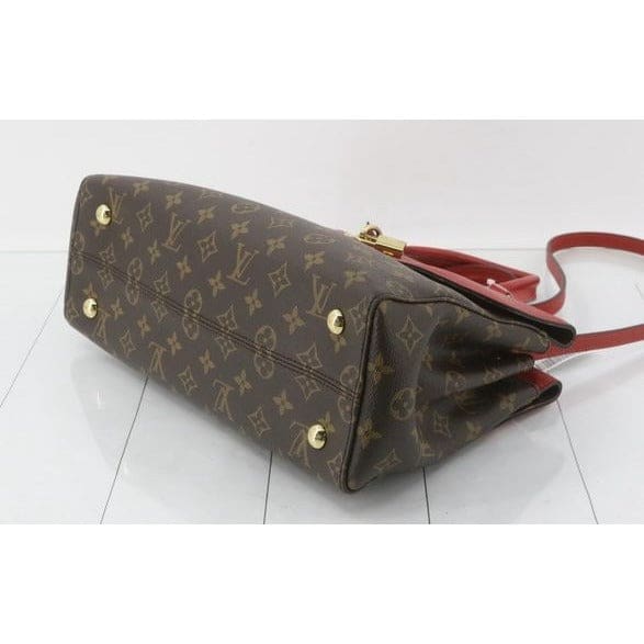 Louis Vuitton Monogram Red Venus Satchel with Crossbody Strap - brown / Coated Canvas / Shoulder Bag