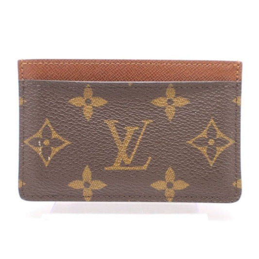 Louis Vuitton Monogram Simple Card Case/ Holder - brown / Coated Canvas / card holder