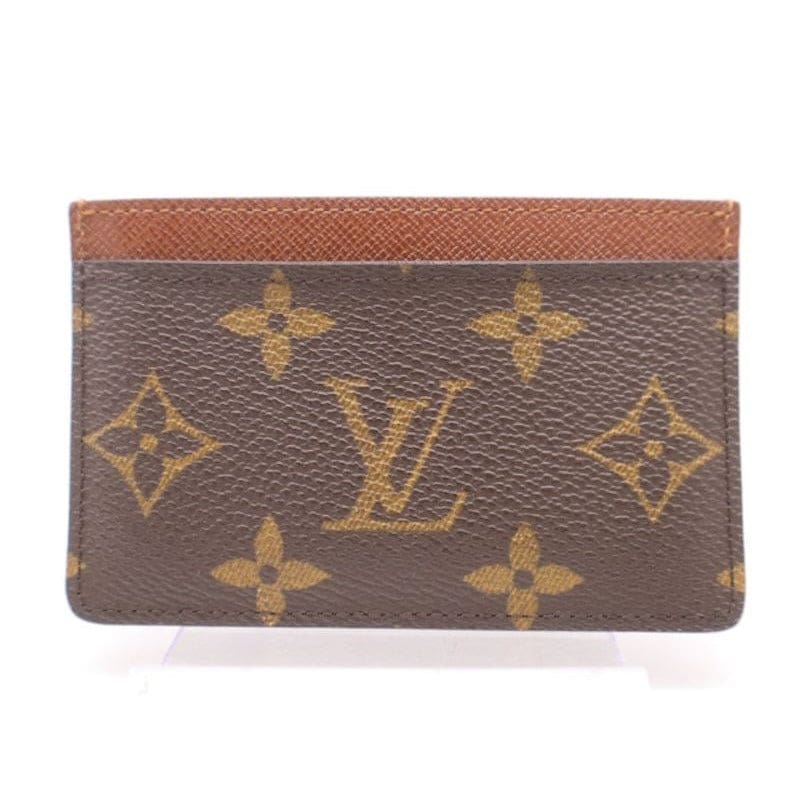 Louis Vuitton Monogram Simple Card Case/ Holder - brown / Coated Canvas / card holder