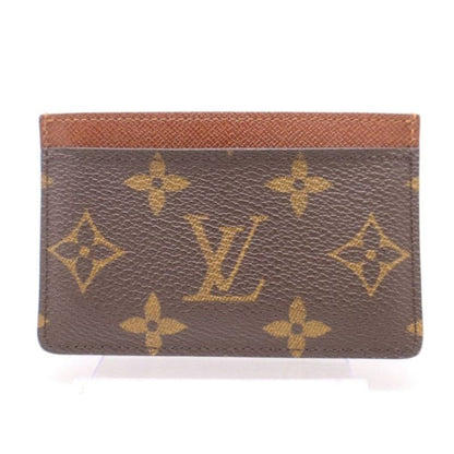 Louis Vuitton Monogram Simple Card Case/ Holder - brown / Coated Canvas / card holder