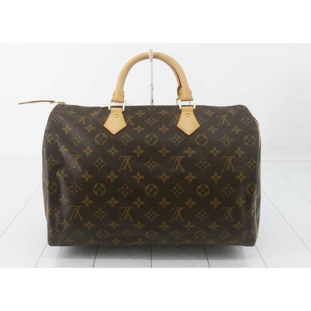 Louis Vuitton Monogram Speedy 35 - brown / Leather / boston bag