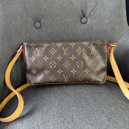 Louis Vuitton Monogram Trotteur Crossbody Bag - Brown / coated canvas / Crossbody bag