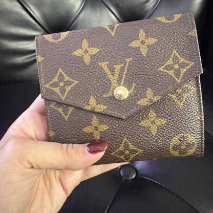 LOUIS VUITTON Monogram Victorine Wallet - Brown / Leather / wallet