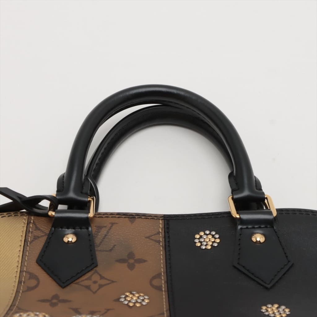 Louis Vuitton Reverse Monogram Studded Night Lights Alma PM - leather