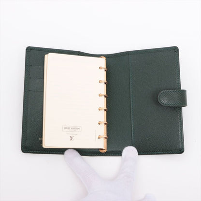 Louis Vuitton Taiga Agenda PM New with Box (MSRP $525) - green / leather / agenda