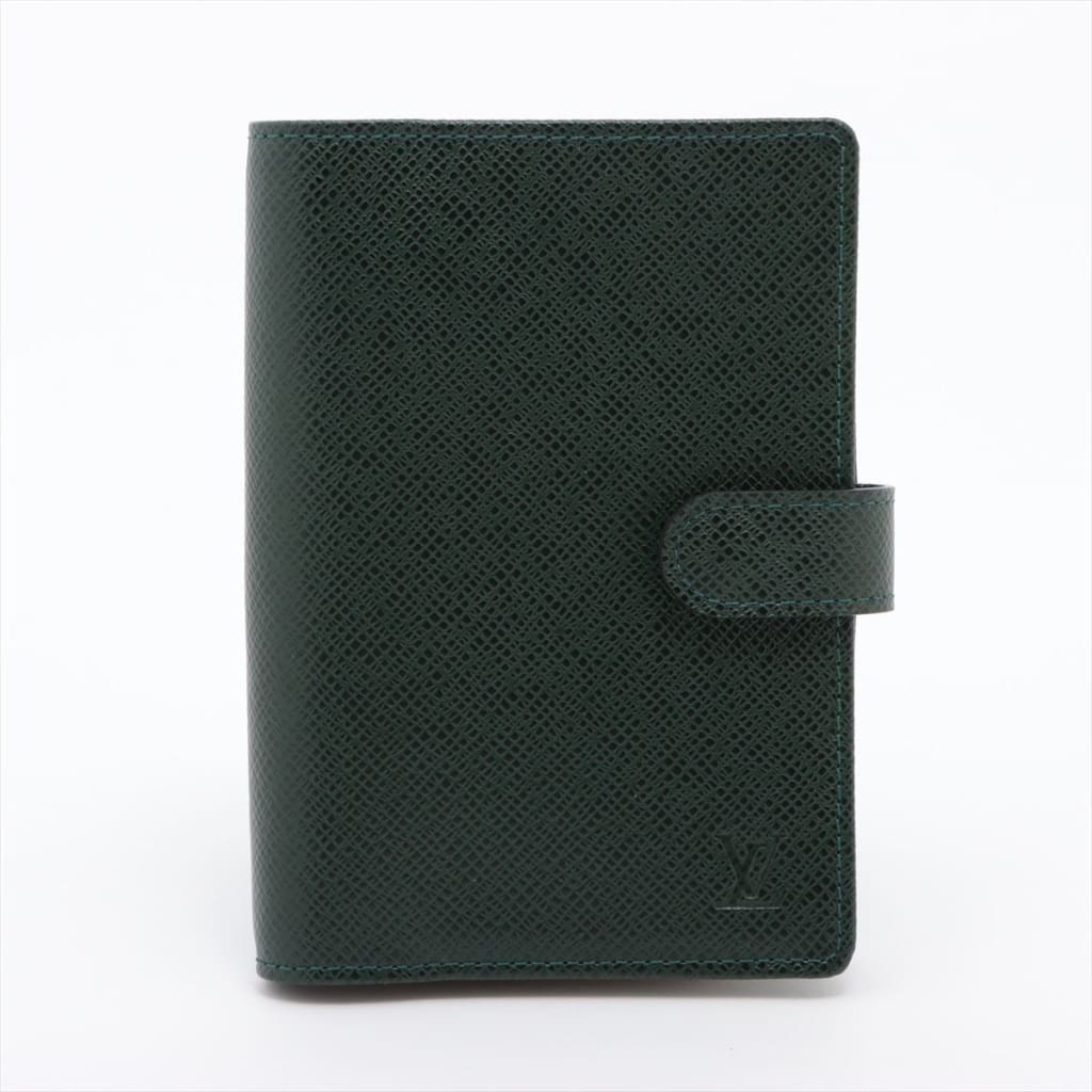 Louis Vuitton Taiga Agenda PM New with Box (MSRP $525) - green / leather / agenda
